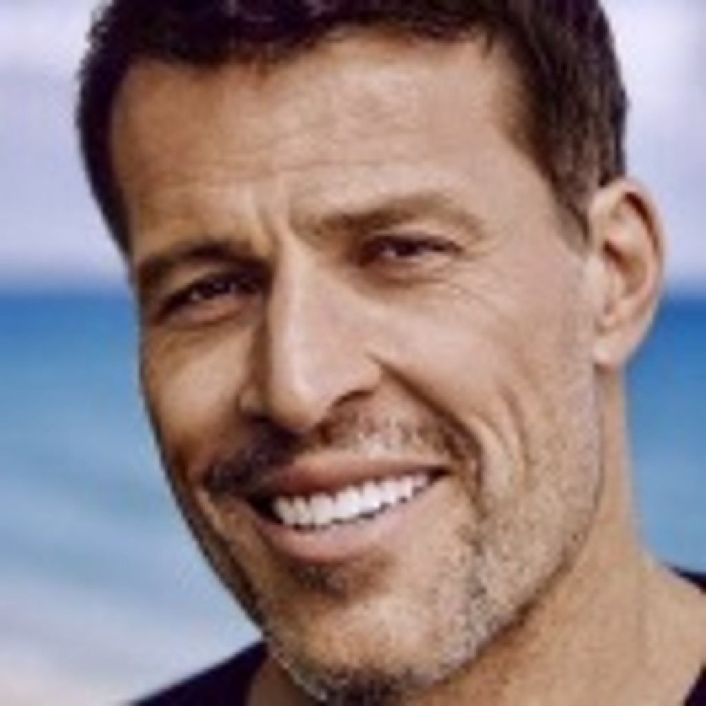 Portrait of Tony Robbins.